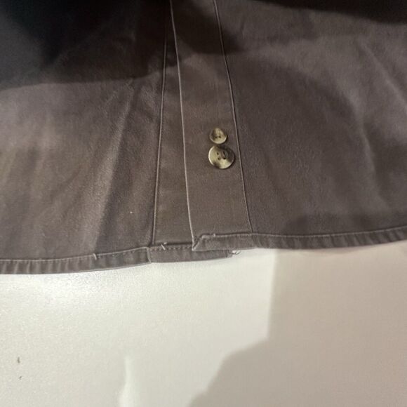 Three Forks Edition Brown L Long Sleeve Cotton Button Down fading - Picture 8 of 10